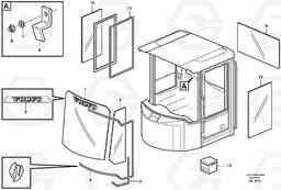 59400 Glass panes L150E S/N 6005 - 7549 S/N 63001 - 63085, Volvo Construction Equipment
