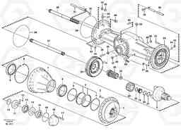 87088 Planetary axle, rear L150E S/N 6005 - 7549 S/N 63001 - 63085, Volvo Construction Equipment