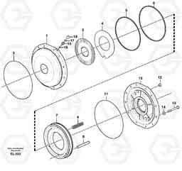 4322 Parking brake L150E S/N 8001 -, Volvo Construction Equipment