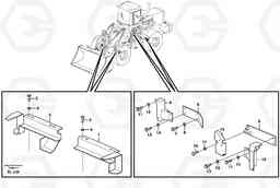 383 Protection, brake pipes L150E S/N 6005 - 7549 S/N 63001 - 63085, Volvo Construction Equipment