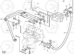 59692 Suction line, tank - pump L150E S/N 6005 - 7549 S/N 63001 - 63085, Volvo Construction Equipment