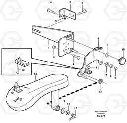 59438 CDC - steering, sheet metal parts. L150E S/N 6005 - 7549 S/N 63001 - 63085, Volvo Construction Equipment