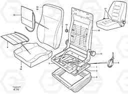 59408 Operator's seat, Be-ge. L150E S/N 6005 - 7549 S/N 63001 - 63085, Volvo Construction Equipment