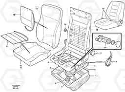 25458 Operator's seat, Be-ge. L110E S/N 1002 - 2165 SWE, 60001- USA,70201-70257BRA, Volvo Construction Equipment