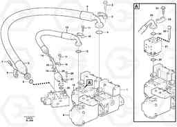 66192 Feed line, pump - central block L150E S/N 6005 - 7549 S/N 63001 - 63085, Volvo Construction Equipment