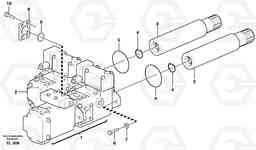 48472 Hydraulic pump with fitting parts L180E S/N 5004 - 7398 S/N 62501 - 62543 USA, Volvo Construction Equipment