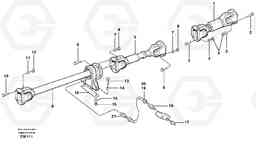 48553 Propeller shafts with fitting parts L180E S/N 5004 - 7398 S/N 62501 - 62543 USA, Volvo Construction Equipment