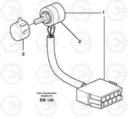 47731 Hand throttle control. L180E S/N 8002 - 9407, Volvo Construction Equipment