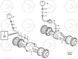 77890 Venting, planet shafts L180E S/N 5004 - 7398 S/N 62501 - 62543 USA, Volvo Construction Equipment