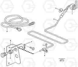 19061 Engine heater. L180E S/N 5004 - 7398 S/N 62501 - 62543 USA, Volvo Construction Equipment