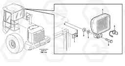 19073 Work lights, rear. L180E S/N 5004 - 7398 S/N 62501 - 62543 USA, Volvo Construction Equipment