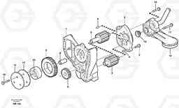 41269 Oil pump L180E S/N 5004 - 7398 S/N 62501 - 62543 USA, Volvo Construction Equipment