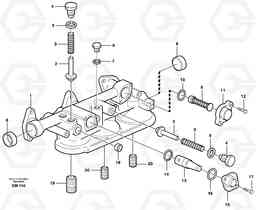 54764 Oil filter housing L180E S/N 5004 - 7398 S/N 62501 - 62543 USA, Volvo Construction Equipment