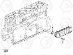 41364 Oil cooler L180E S/N 5004 - 7398 S/N 62501 - 62543 USA, Volvo Construction Equipment