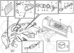 96841 Instrument panel. L180E S/N 5004 - 7398 S/N 62501 - 62543 USA, Volvo Construction Equipment