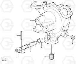 16415 Water pump L180E S/N 5004 - 7398 S/N 62501 - 62543 USA, Volvo Construction Equipment