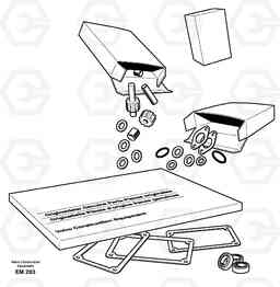 106457 Repair kits for engine L180E HIGH-LIFT S/N 5004 - 7398, Volvo Construction Equipment