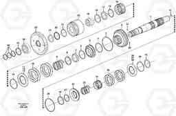 83430 Hydraulic clutch, reverse / 2nd speed L110E S/N 1002 - 2165 SWE, 60001- USA,70201-70257BRA, Volvo Construction Equipment