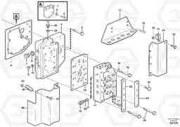 84353 Range selector valve with fitting parts L180E S/N 5004 - 7398 S/N 62501 - 62543 USA, Volvo Construction Equipment