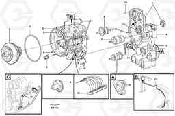 38191 Hydraulic transmission with fitting parts L180E S/N 5004 - 7398 S/N 62501 - 62543 USA, Volvo Construction Equipment