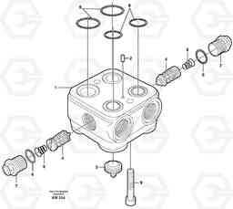 35350 Valve body L180E S/N 5004 - 7398 S/N 62501 - 62543 USA, Volvo Construction Equipment