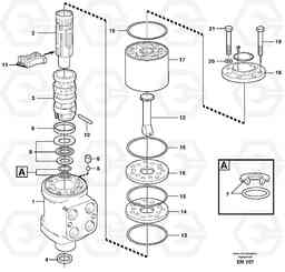 35348 Steering unit L180E S/N 5004 - 7398 S/N 62501 - 62543 USA, Volvo Construction Equipment