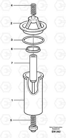 73855 Hydraulic fluid filter L180E S/N 5004 - 7398 S/N 62501 - 62543 USA, Volvo Construction Equipment