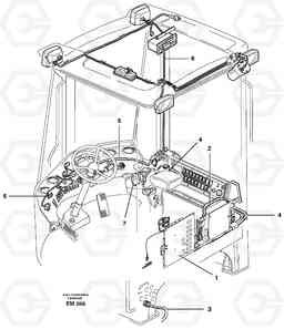 23382 Cable harnesses, cab L330E, Volvo Construction Equipment