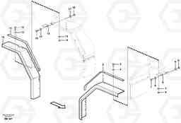 37865 Widener kit for standard mudguards, front/rear. L180E S/N 5004 - 7398 S/N 62501 - 62543 USA, Volvo Construction Equipment