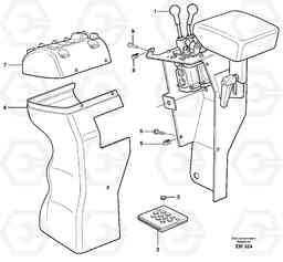 15911 Cover for servo valves L180E S/N 5004 - 7398 S/N 62501 - 62543 USA, Volvo Construction Equipment