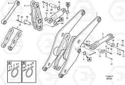 3779 Lifting- and tilt cylinder with assembly parts L180E S/N 5004 - 7398 S/N 62501 - 62543 USA, Volvo Construction Equipment