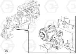 15814 Gear box housing with fitting parts L180E HIGH-LIFT S/N 5004 - 7398, Volvo Construction Equipment