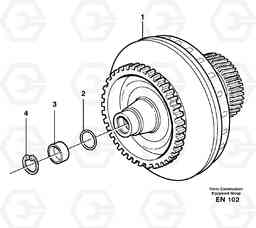 38216 Torque converter L180E HIGH-LIFT S/N 5004 - 7398, Volvo Construction Equipment