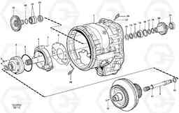 55101 Converter housing, gears and shafts L180E HIGH-LIFT S/N 5004 - 7398, Volvo Construction Equipment