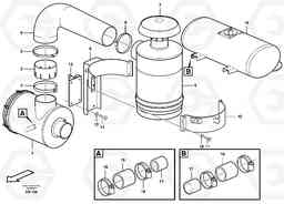 68385 Oil-bath precleaner. L180E HIGH-LIFT S/N 5004 - 7398, Volvo Construction Equipment