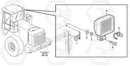 17718 Work lights, rear. L180E HIGH-LIFT S/N 5004 - 7398, Volvo Construction Equipment