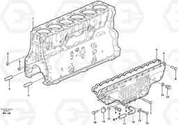 104138 Cylinder block L180E HIGH-LIFT S/N 5004 - 7398, Volvo Construction Equipment