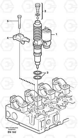 15378 Injector L180E S/N 5004 - 7398 S/N 62501 - 62543 USA, Volvo Construction Equipment