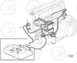 16309 Fuel system L180E HIGH-LIFT S/N 5004 - 7398, Volvo Construction Equipment