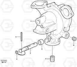 16321 Water pump L180E HIGH-LIFT S/N 5004 - 7398, Volvo Construction Equipment