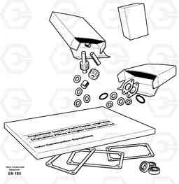 63965 Repair kit for transmission L180E S/N 8002 - 9407, Volvo Construction Equipment