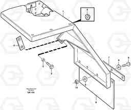 84679 Fender, front L180E HIGH-LIFT S/N 5004 - 7398, Volvo Construction Equipment