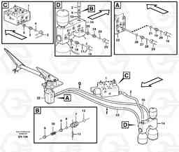 11249 Brake line, valve body - accumulators - accumulator - footbrake valve L180E HIGH-LIFT S/N 5004 - 7398, Volvo Construction Equipment