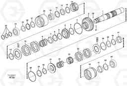 22706 Hydraulic clutch, forward / 1 st speed L180E HIGH-LIFT S/N 5004 - 7398, Volvo Construction Equipment