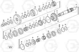 90614 Hydraulic clutch, reverse / 2nd speed L180E HIGH-LIFT S/N 5004 - 7398, Volvo Construction Equipment