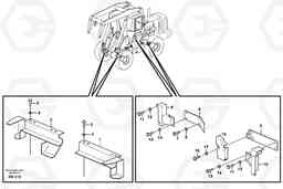 24671 Protection, brake pipes L180E HIGH-LIFT S/N 5004 - 7398, Volvo Construction Equipment