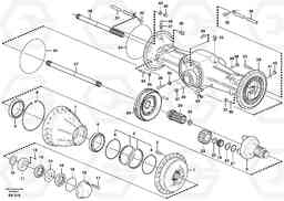 86770 Planet shaft, rear L180E HIGH-LIFT S/N 5004 - 7398, Volvo Construction Equipment