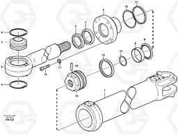 49414 Hydraulic cylinder L180E HIGH-LIFT S/N 5004 - 7398, Volvo Construction Equipment