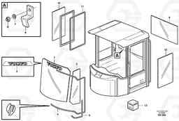 10538 Glass panes L180E HIGH-LIFT S/N 5004 - 7398, Volvo Construction Equipment