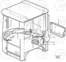 21281 Air distribution L180E HIGH-LIFT S/N 5004 - 7398, Volvo Construction Equipment